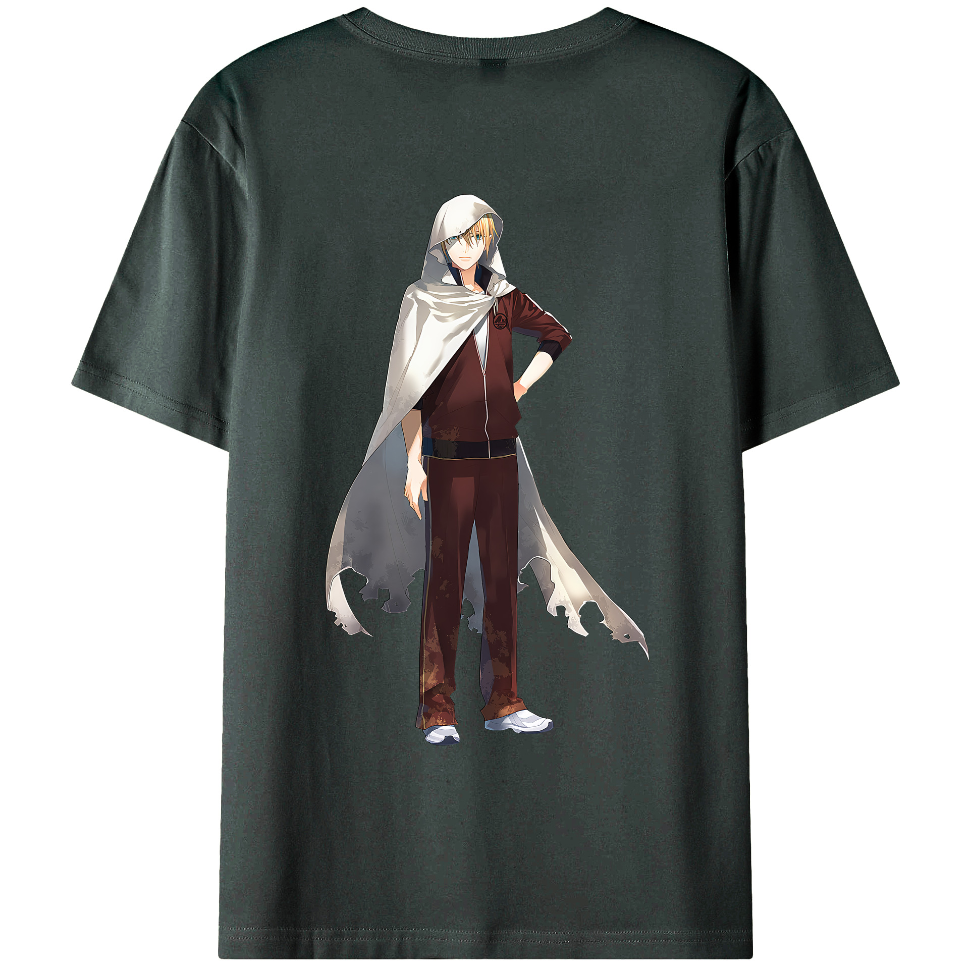 （画像用） 刀剣乱舞 Touken Ranbu 綿100％ メンズ半袖Tシャツ（バックプリント） 通気性